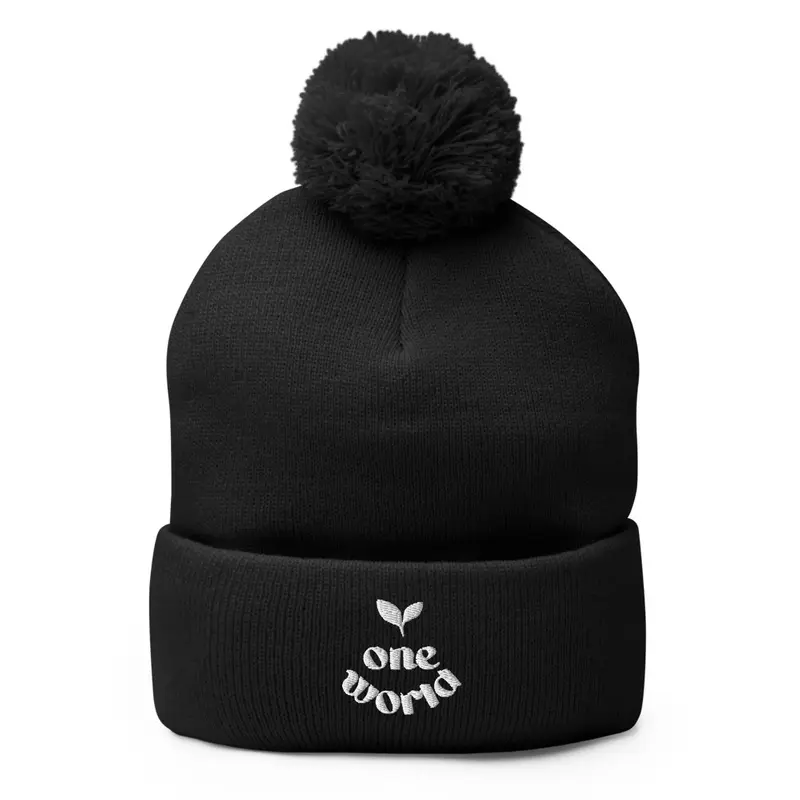 The   New One World CKH pom pom knit cap