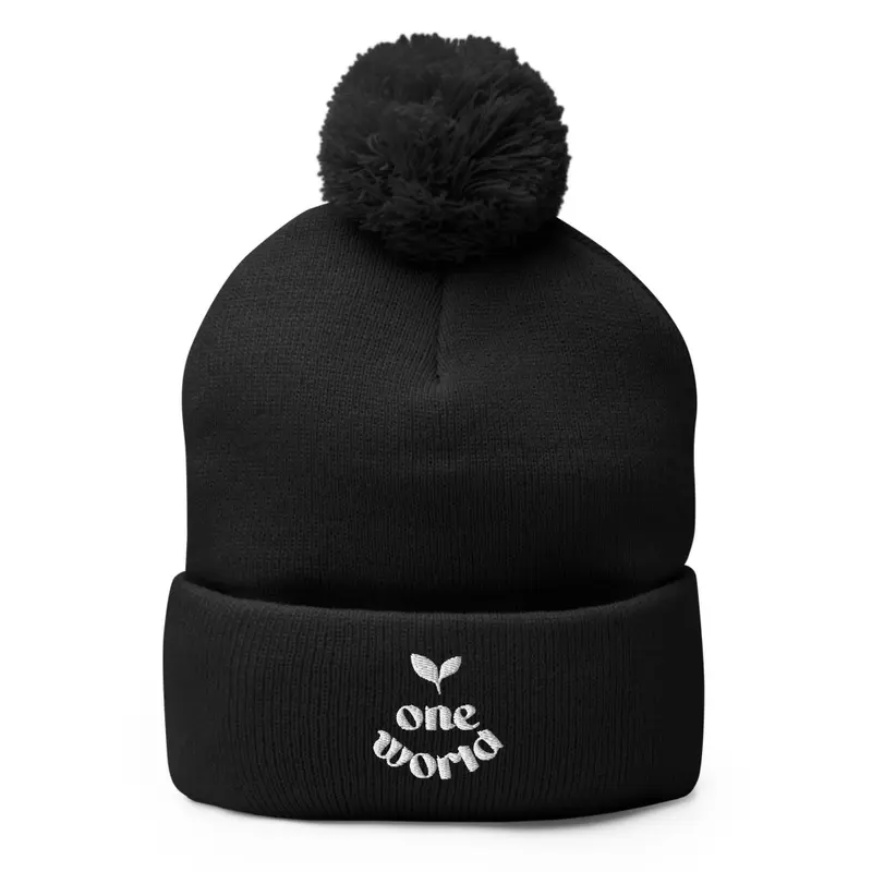 The   New One World CKH pom pom knit cap